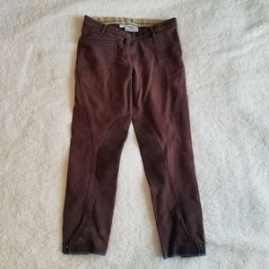 Brown knee patch breeches